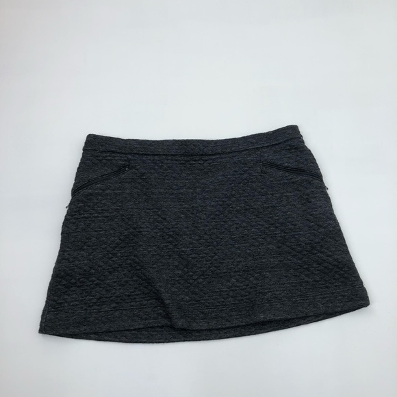 Marine Layer Grey Quilted Mini Skirt - Picture 2 of 5